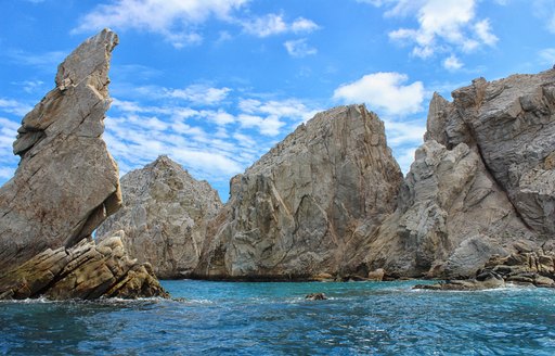 rock formations of Cabo San Lucas along Baja Peninsula in Mexico