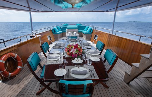 Foredeck on board charter yacht KALIZMA