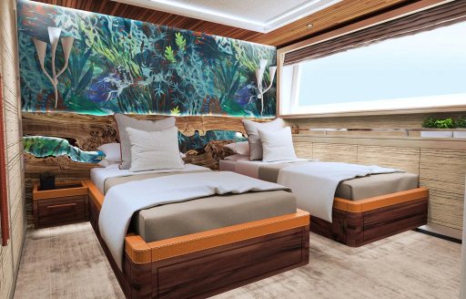 Twin cabin onboard charter yacht KING BENJI