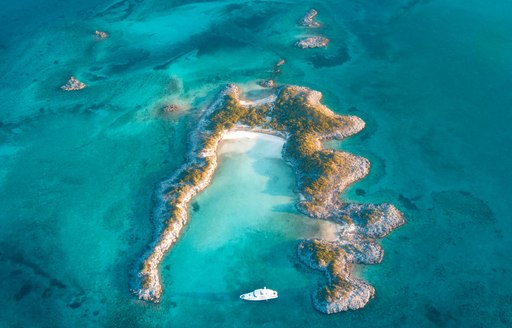private island for superyachts to anchor in the bahamas