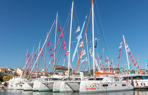 Multi hulls under the sun in Cannes at the 41st edition of the Cannes Yachting Festival