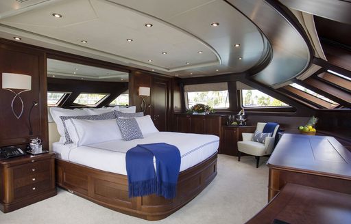 master suite on luxury yacht pure bliss with panoramic views 