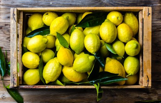 Yellow lemons from the Amalfi Coast