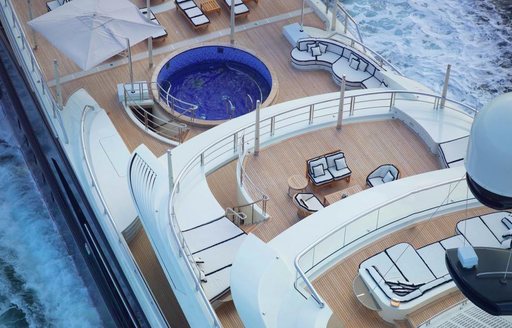 Aerial image of superyacht TRANQUILITY