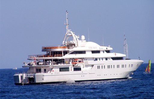 photo of superyacht Queen Miri before her 16-month refit