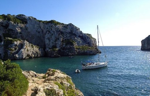 Remote anchorage in Balearics