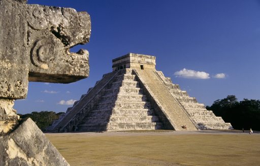 Ancient Mayan pyramids in Mexico