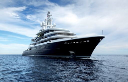 Magnificent profile of expedition yacht LUNA
