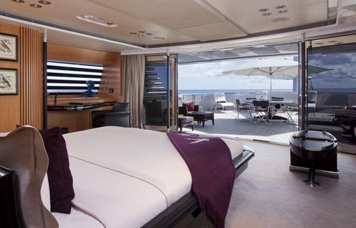 Maltese Falcon's master suite with private deck