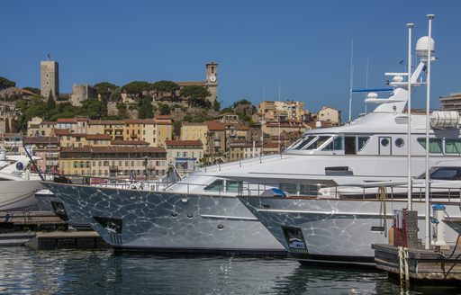 Le Suquet looks over Cannes harbour along the south of France