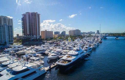 superyachts at the Fort Lauderdale International Boat Show 