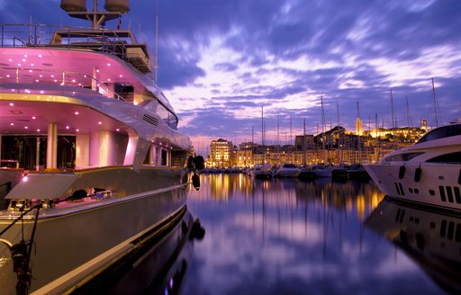Corporate event charter yacht at Cannes