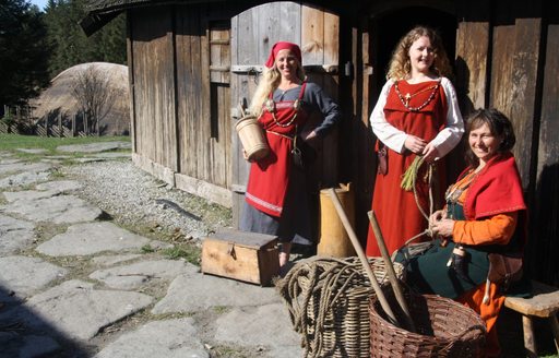 Living Viking settlement at Avaldsnes in Norway