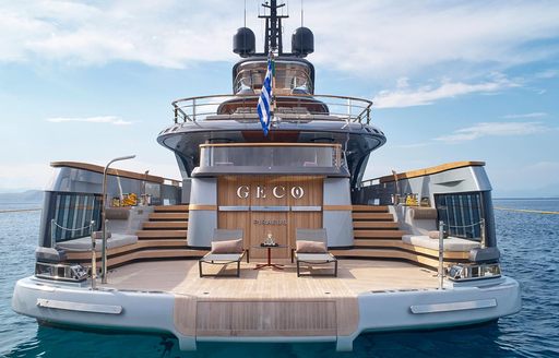 swim platform on luxury yacht geco 