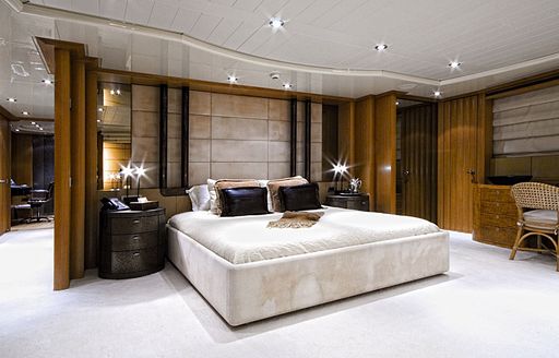 elegant master suite on board luxury yacht KIJO