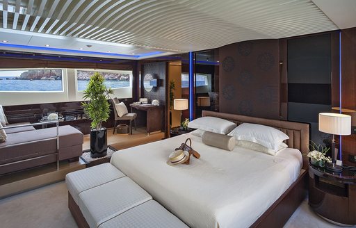 spacious master suite on board 'My Toy'