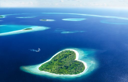 Addu atoll in the Maldives