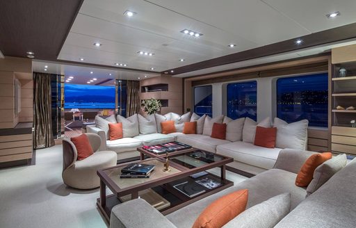 Charter yacht DYNAR, with sofa seating