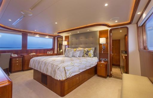 Spacious master suite on board DESPERADO