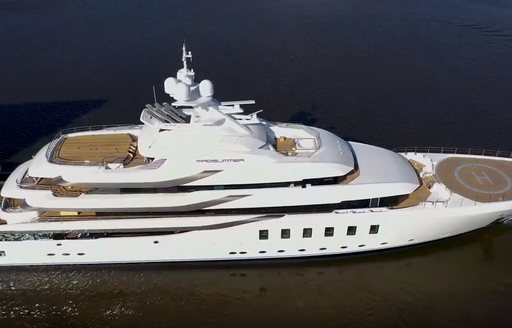Superyacht MADSUMMER underway after being launched