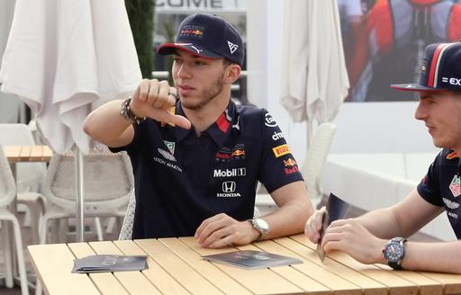 Pierre Gasley chats at F1 Monaco Grand Prix