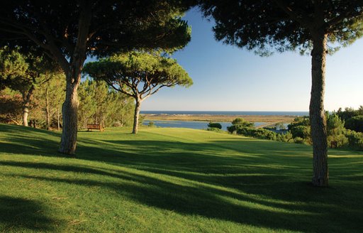The tree-lined fairways of San Lorenzo Golf Club, Algarve