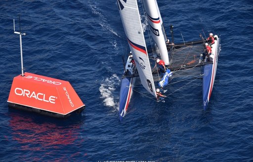 Oracle Team USA compete in the America's Cup World Series in Toulon
