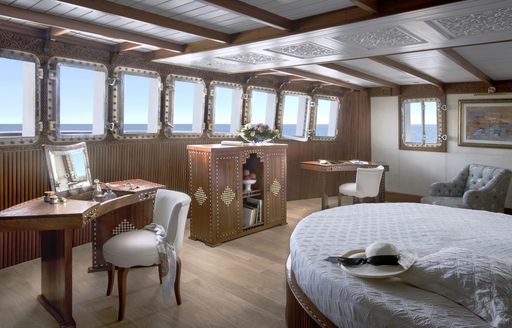double cabin on classic yacht 'La Sultana'