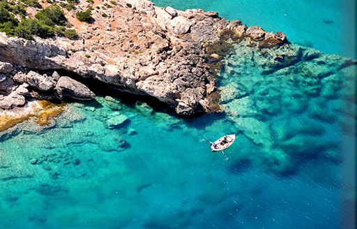The turquoise waters that surround Porto Heli are perfect for watersports