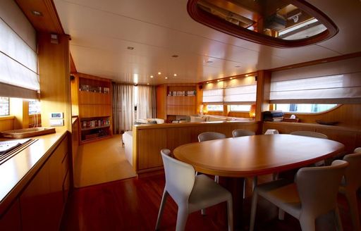 interiors of luxury yacht panthours from sanlorenzo