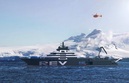 Expedition yacht REV rendering
