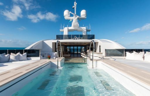 sundeck jacuzzi charter yacht north star