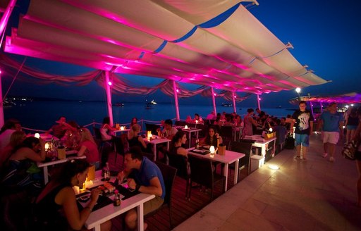 dining area at Karma Sushi, San Antonio in Ibiza