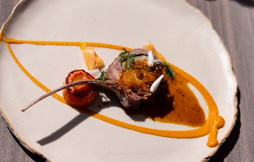 Close up view of a dish entered into the Concours de Chef competition in Antigua