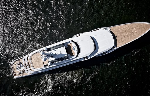 Superyacht DreAMBoat aerial image