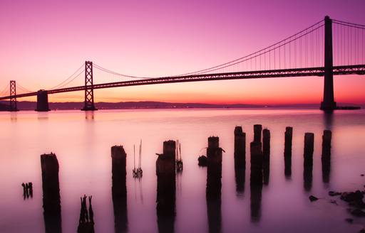 San Fransisco bridge at sunrise