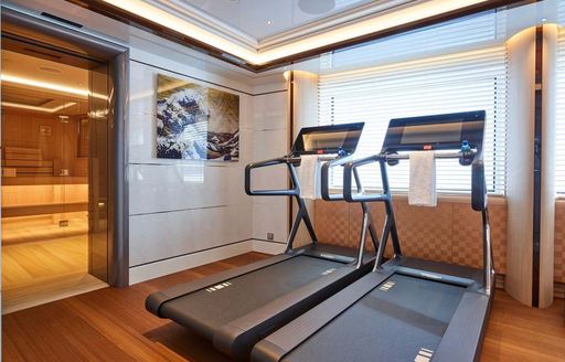 EXCELLENCE yacht gym area 