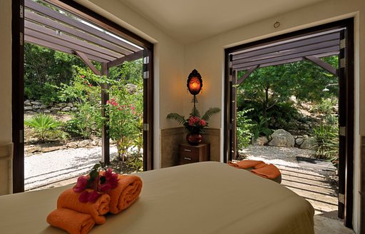tropical garden based massage suite at belomnd la samanna