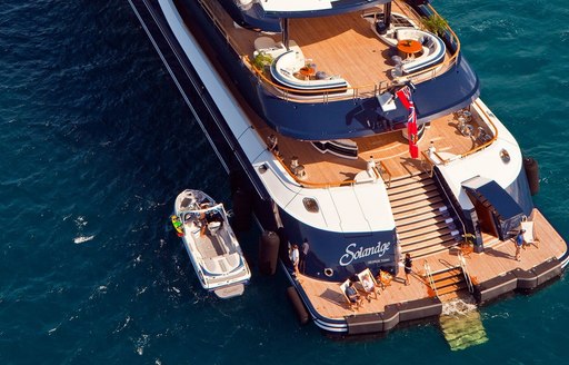 superyacht Solandge appears at the Monaco Yacht Show 2016