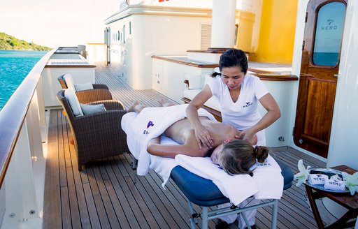 Massage treatment onboard MY Nero