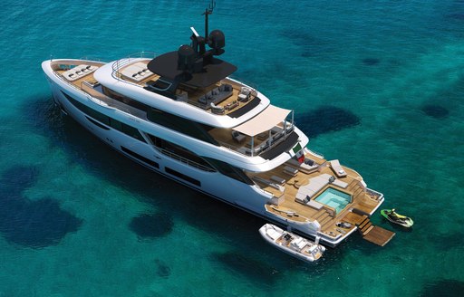 exterior view of Benetti luxury superyacht 