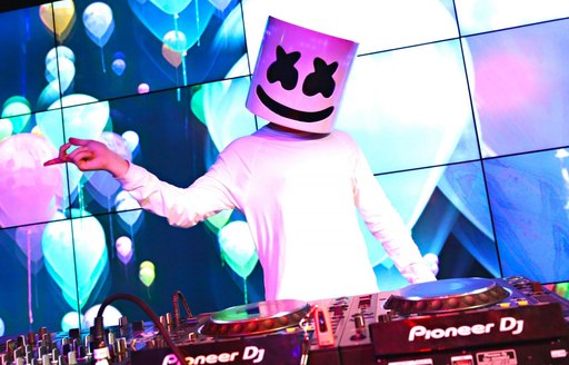 DJ Marshmallo starting his set at a private after party on the first day of Abu Dhabi Grand Prix 2019