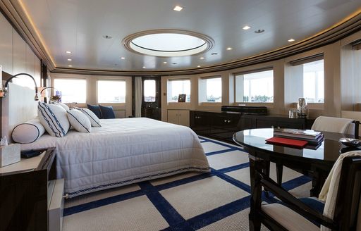 Master cabin onboard charter yacht AXIOMA