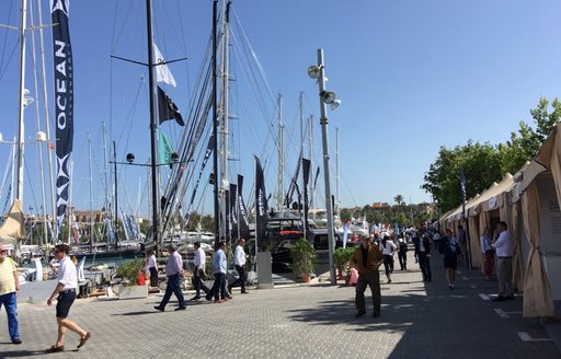 Visitors begin to explore the Palma Superyacht Show 2018 on its opening morning