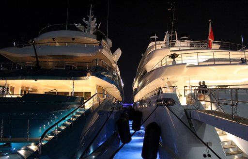 Yachts in port at the new Jeddah Marina in Saudi Arabia