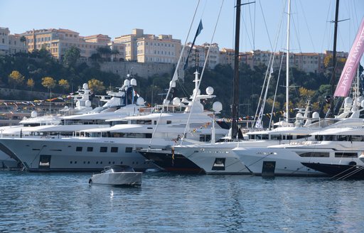 Luxury yachts in Monaco 