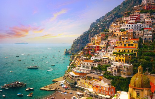 Italian town of Positano, on the Amalfi Coast