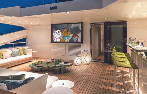 interior design onboard yacht RIO 