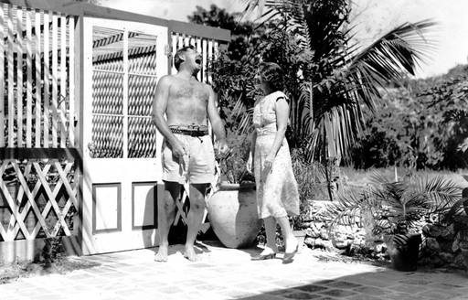 Hemingway and his wife Pauline 