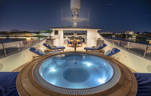 never enough motor yacht jacuzzi